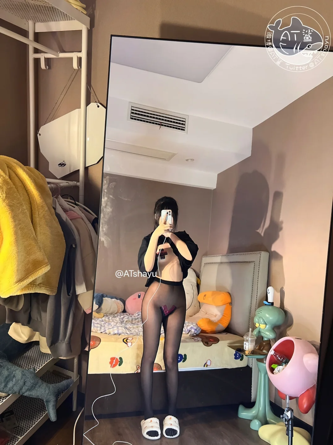 AT鲨 - 真空五指袜黑丝 [112P,3V-185MB] tg@simisebaisi 【丝足阁】056.webp